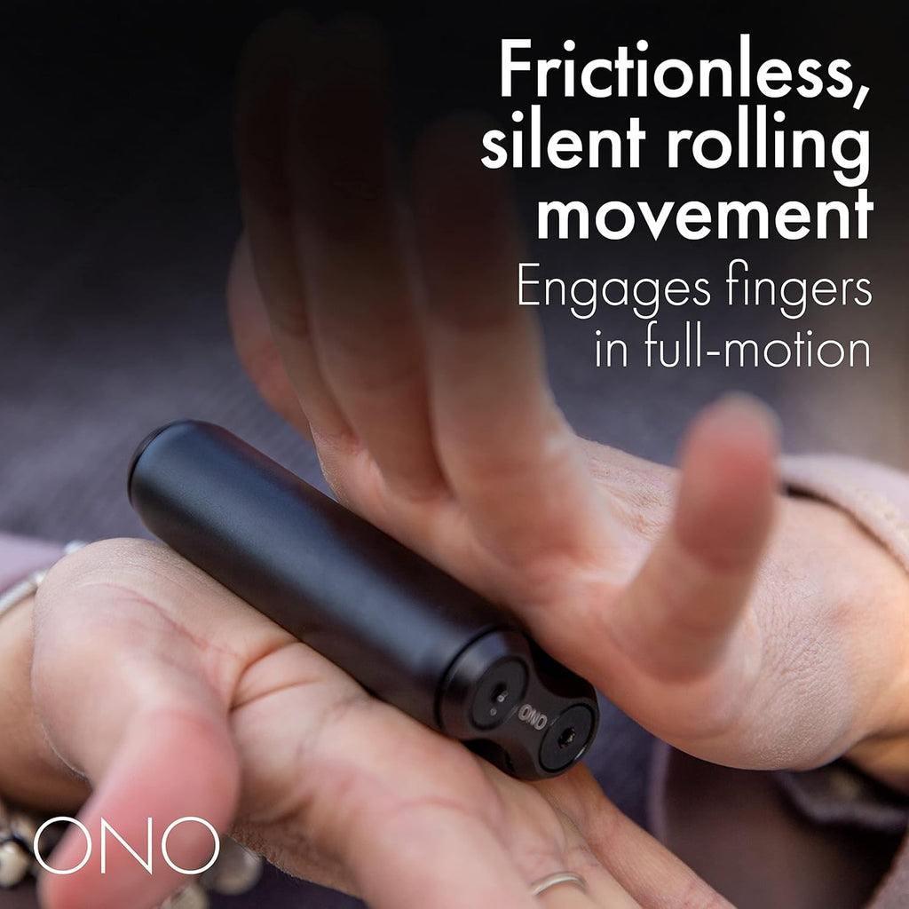 Roller - Handheld Fidget Toy for Adults | Help Relieve Stress, Anxiety, Tension | Promotes Focus, Clarity | Compact, Portable Design (Black, Full Size - Aluminum)