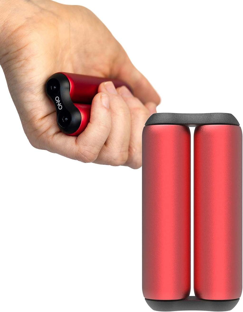 Roller - Handheld Fidget Toy for Adults | Help Relieve Stress, Anxiety, Tension | Promotes Focus, Clarity | Compact, Portable Design (Red, Junior Size - Aluminum)