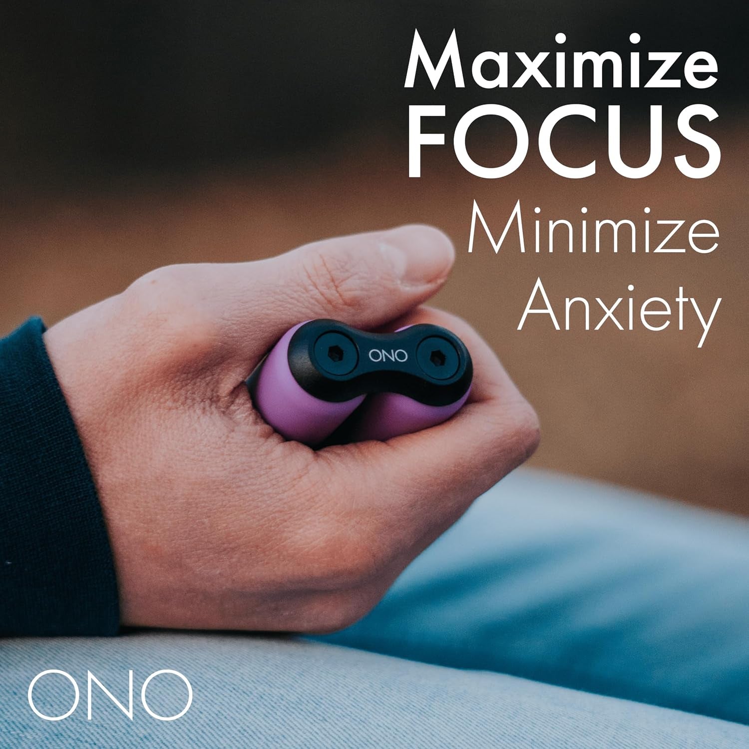 Roller - Handheld Fidget Toy for Adults | Help Relieve Stress, Anxiety, Tension | Promotes Focus, Clarity | Compact, Portable Design (Purple, Full Size - ABS Plastic)