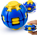 1PCS Press to Spin Squishy Ball Fidget Toy Stress Relief Desk Toy | Press to Spin Action Smooth Rotation Portable Pocket Size One-Hand Operation Office & Travel Friendly