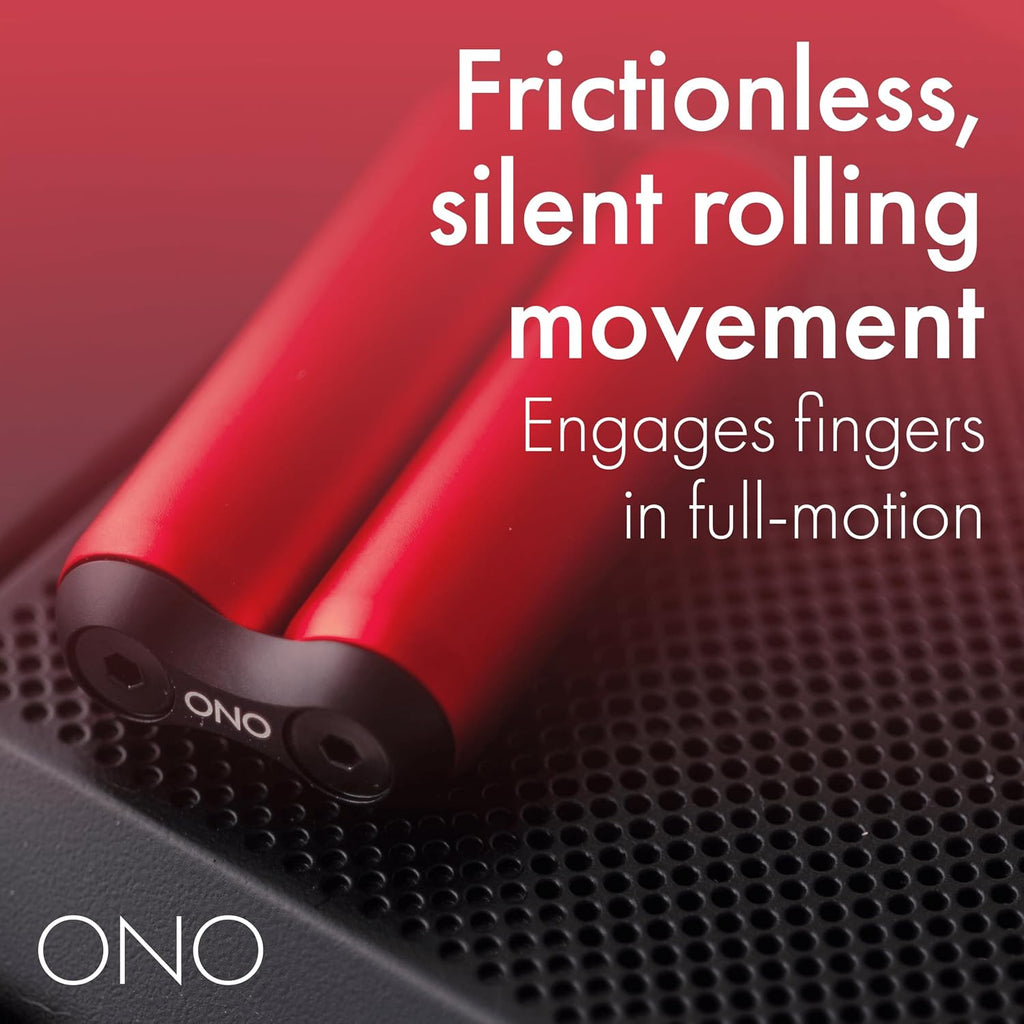 Roller - Handheld Fidget Toy for Adults | Help Relieve Stress, Anxiety, Tension | Promotes Focus, Clarity | Compact, Portable Design (Red, Junior Size - Aluminum)