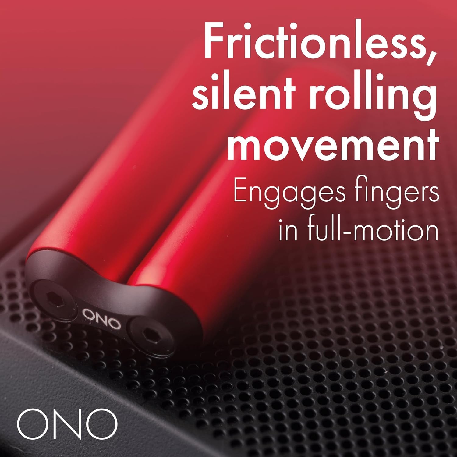 Roller - Handheld Fidget Toy for Adults | Help Relieve Stress, Anxiety, Tension | Promotes Focus, Clarity | Compact, Portable Design (Red, Junior Size - Aluminum)