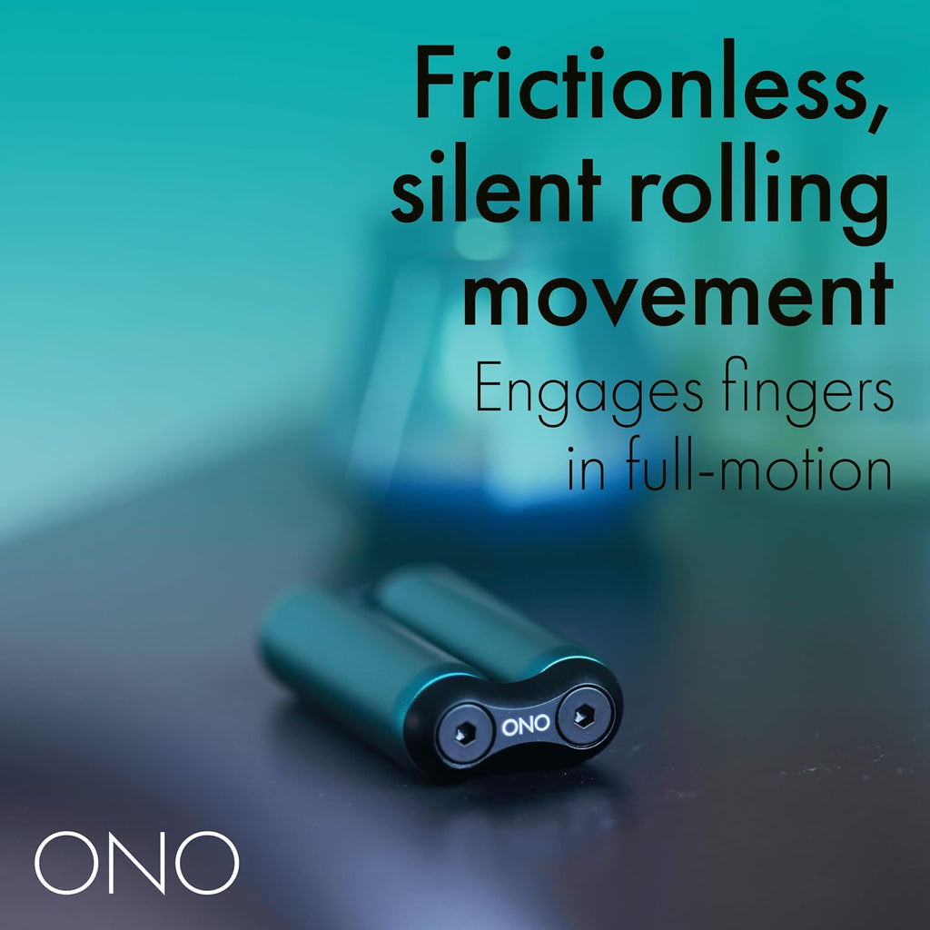 Roller - Handheld Fidget Toy for Adults | Help Relieve Stress, Anxiety, Tension | Promotes Focus, Clarity | Compact, Portable Design (Teal, Junior Size - Aluminum)