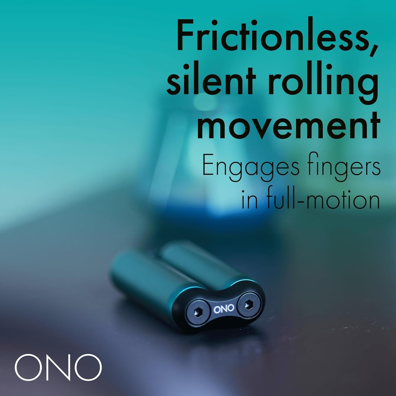 Roller - Handheld Fidget Toy for Adults | Help Relieve Stress, Anxiety, Tension | Promotes Focus, Clarity | Compact, Portable Design (Teal, Junior Size - Aluminum)