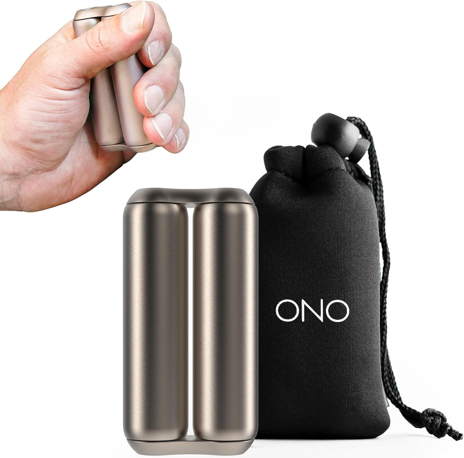Roller - Handheld Fidget Toy for Adults | Help Relieve Stress, Anxiety, Tension | Promotes Focus, Clarity | Compact, Portable Design (Titanium, Junior Size - Titanium)