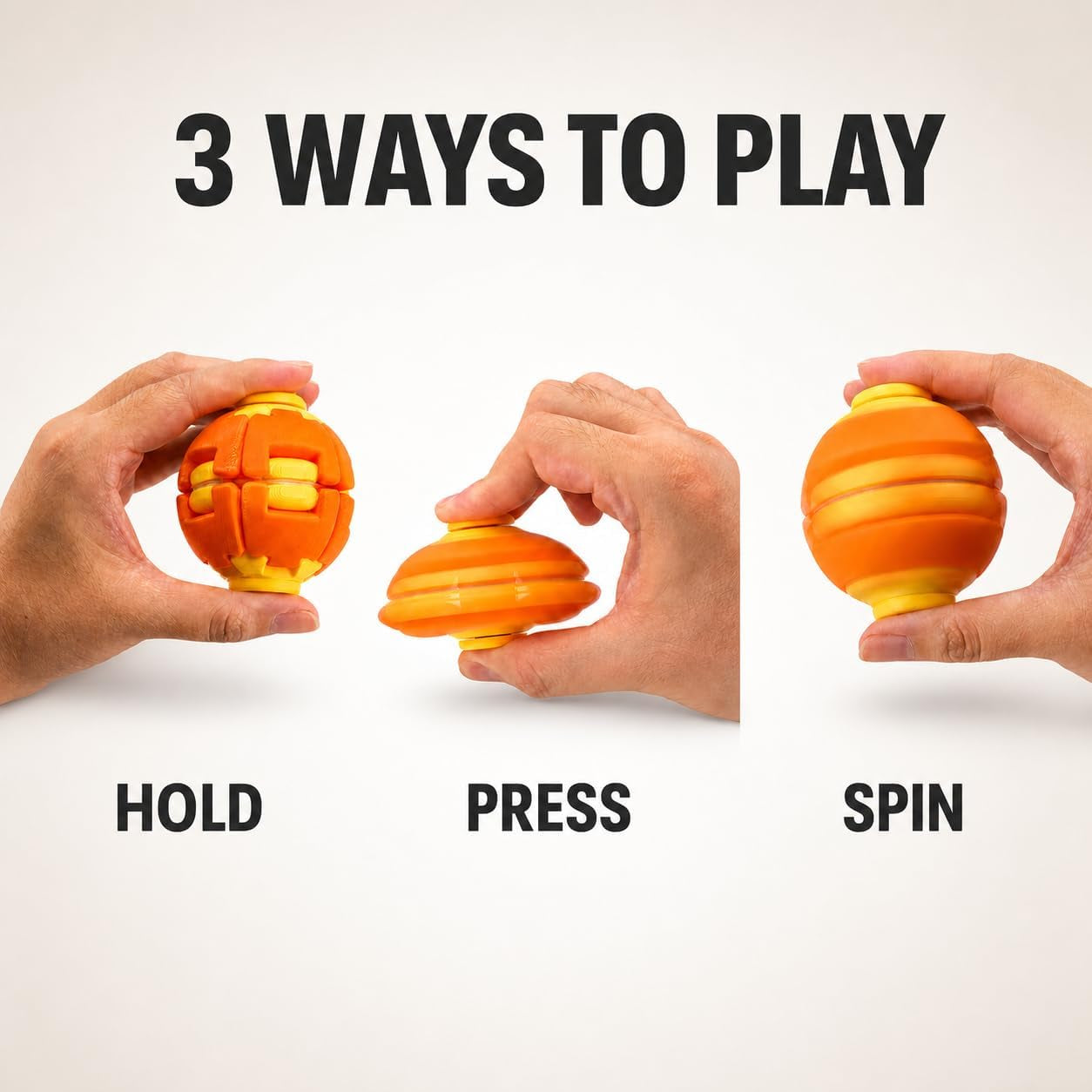2PCS Helixcore 3D Printed Fidget Ball,Fidget Spinner,Squishy Ball,Gear Ball,Portable Fidget for Adults,Sensory Desk Toy,Stress Relief Toy for Adlut,Child(2, Classic Color)