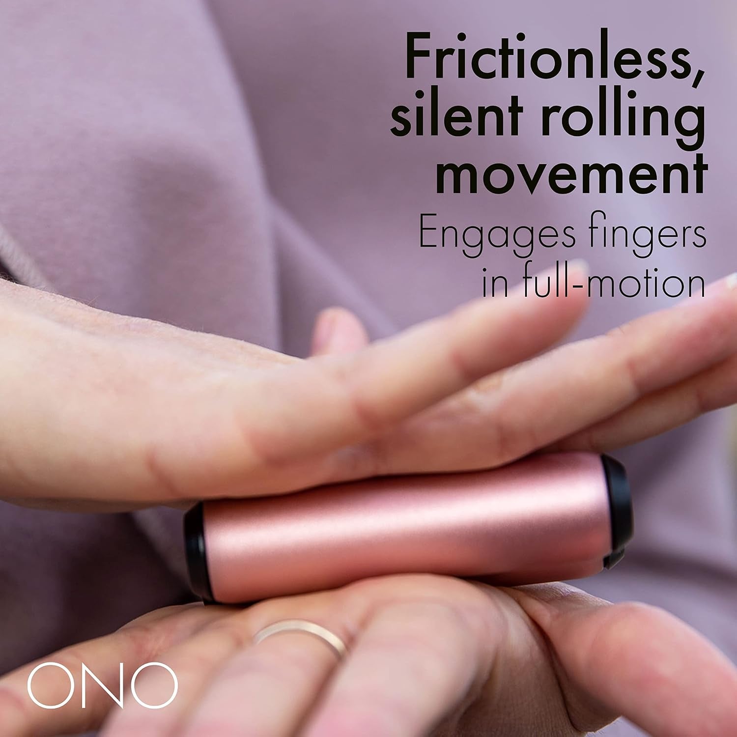 Roller - Handheld Fidget Toy for Adults | Help Relieve Stress, Anxiety, Tension | Promotes Focus, Clarity | Compact, Portable Design (Rose Gold, Full Size - Aluminum)