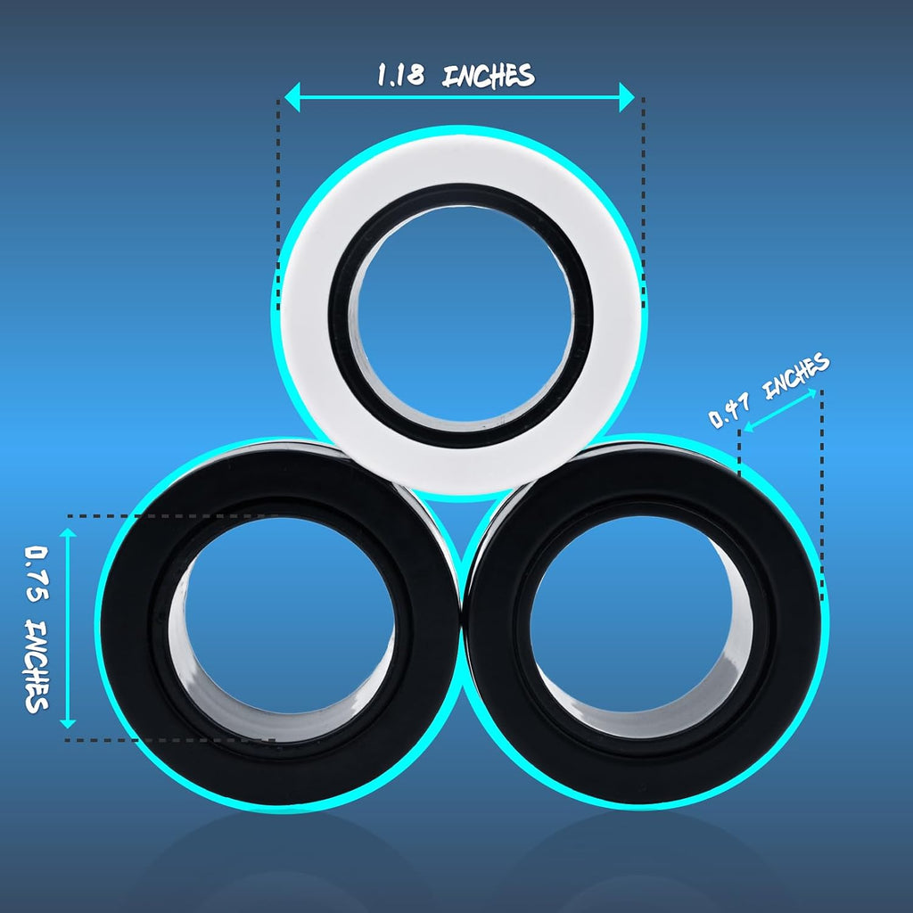 Magnetic Rings Fidget Set (6-Pack)