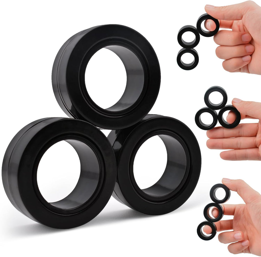 Magnetic Rings Fidget Set (3-Pack)