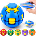 Press to Spin Fidget Spinner Helix Core Rotating Stress Ball, Sensory Fidget Toys for Adults Teens Boy Girl Gifts Anxiety Stress Relief Fidgets Office Desk Toy for Autism ADHD Helixcore Fidget Ball