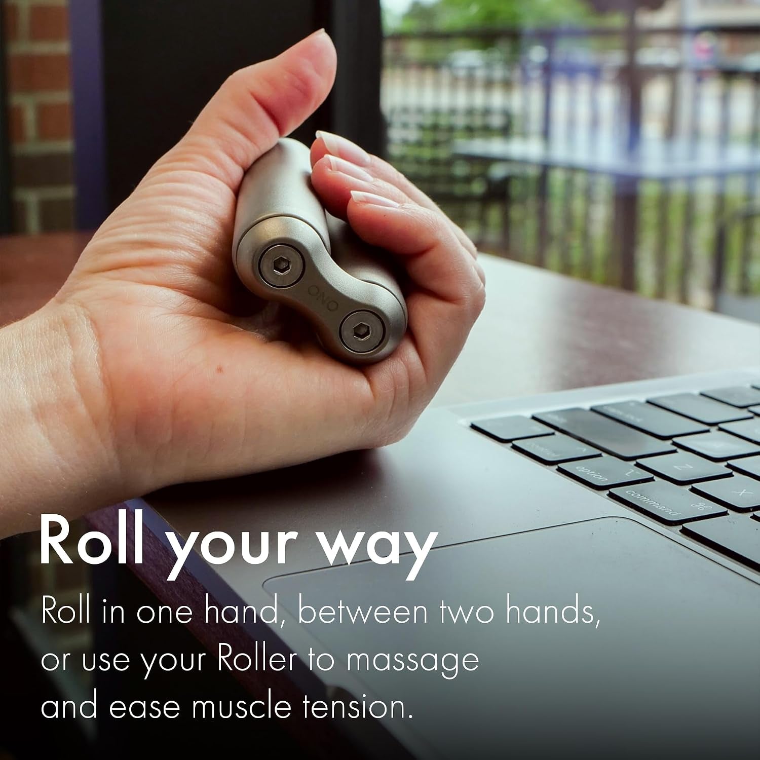 Roller - Handheld Fidget Toy for Adults | Help Relieve Stress, Anxiety, Tension | Promotes Focus, Clarity | Compact, Portable Design (Titanium, Junior Size - Titanium)