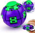 1PCS Press to Spin Squishy Ball Fidget Toy Stress Relief Desk Toy | Press to Spin Action Smooth Rotation Portable Pocket Size One-Hand Operation Office & Travel Friendly