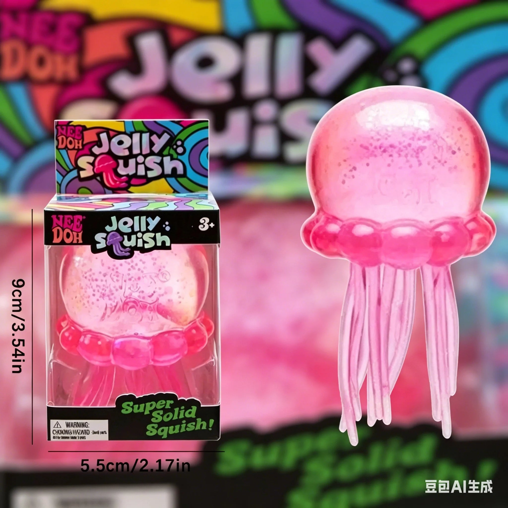Needoh Jellyfish Squishy Fidget Toy