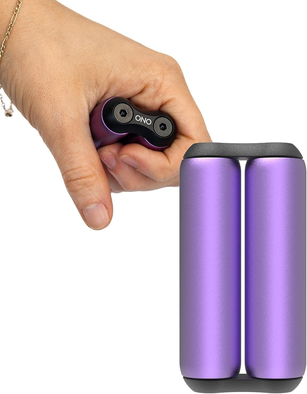 Roller - Handheld Fidget Toy for Adults | Help Relieve Stress, Anxiety, Tension | Promotes Focus, Clarity | Compact, Portable Design (Purple, Junior Size - Aluminum)