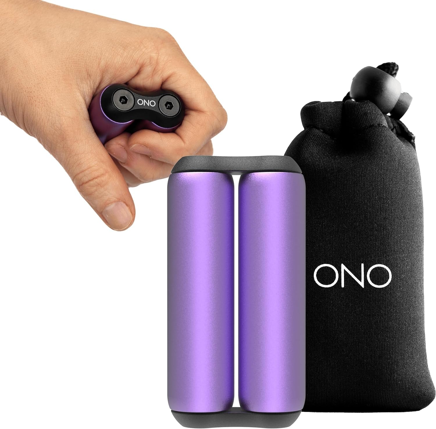 Roller - Handheld Fidget Toy for Adults | Help Relieve Stress, Anxiety, Tension | Promotes Focus, Clarity | Compact, Portable Design (Purple, Junior Size - Aluminum)