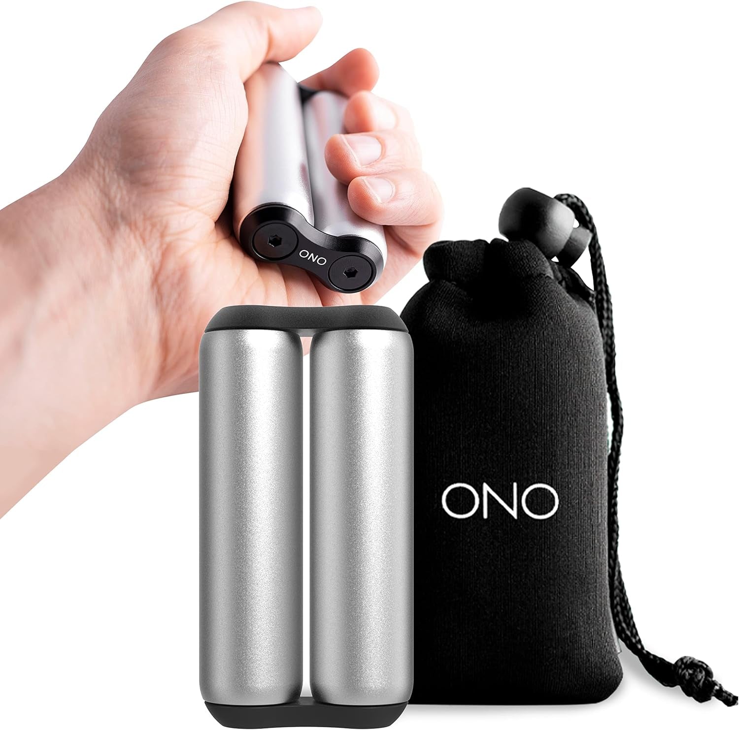 Roller - Handheld Fidget Toy for Adults | Help Relieve Stress, Anxiety, Tension | Promotes Focus, Clarity | Compact, Portable Design (Grey, Full Size - Aluminum)