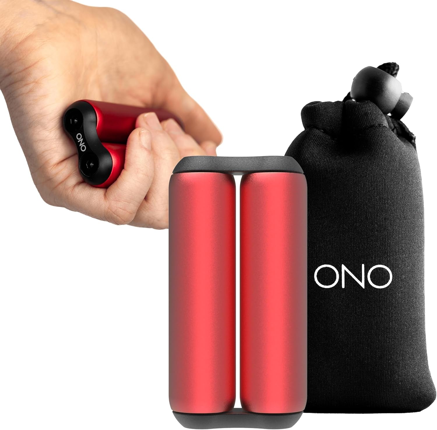 Roller - Handheld Fidget Toy for Adults | Help Relieve Stress, Anxiety, Tension | Promotes Focus, Clarity | Compact, Portable Design (Red, Junior Size - Aluminum)