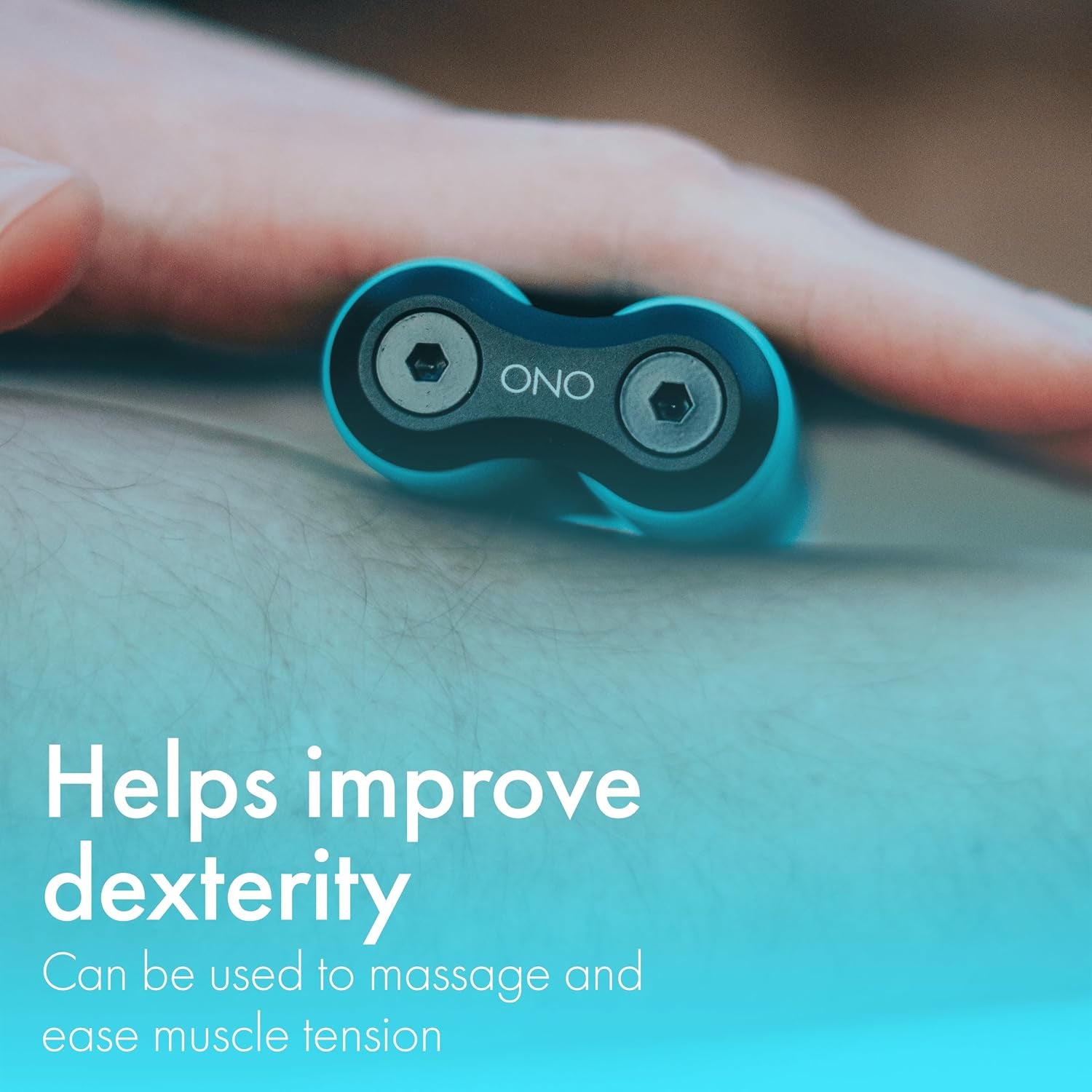 Roller - Handheld Fidget Toy for Adults | Help Relieve Stress, Anxiety, Tension | Promotes Focus, Clarity | Compact, Portable Design (Teal, Full Size - ABS Plastic)