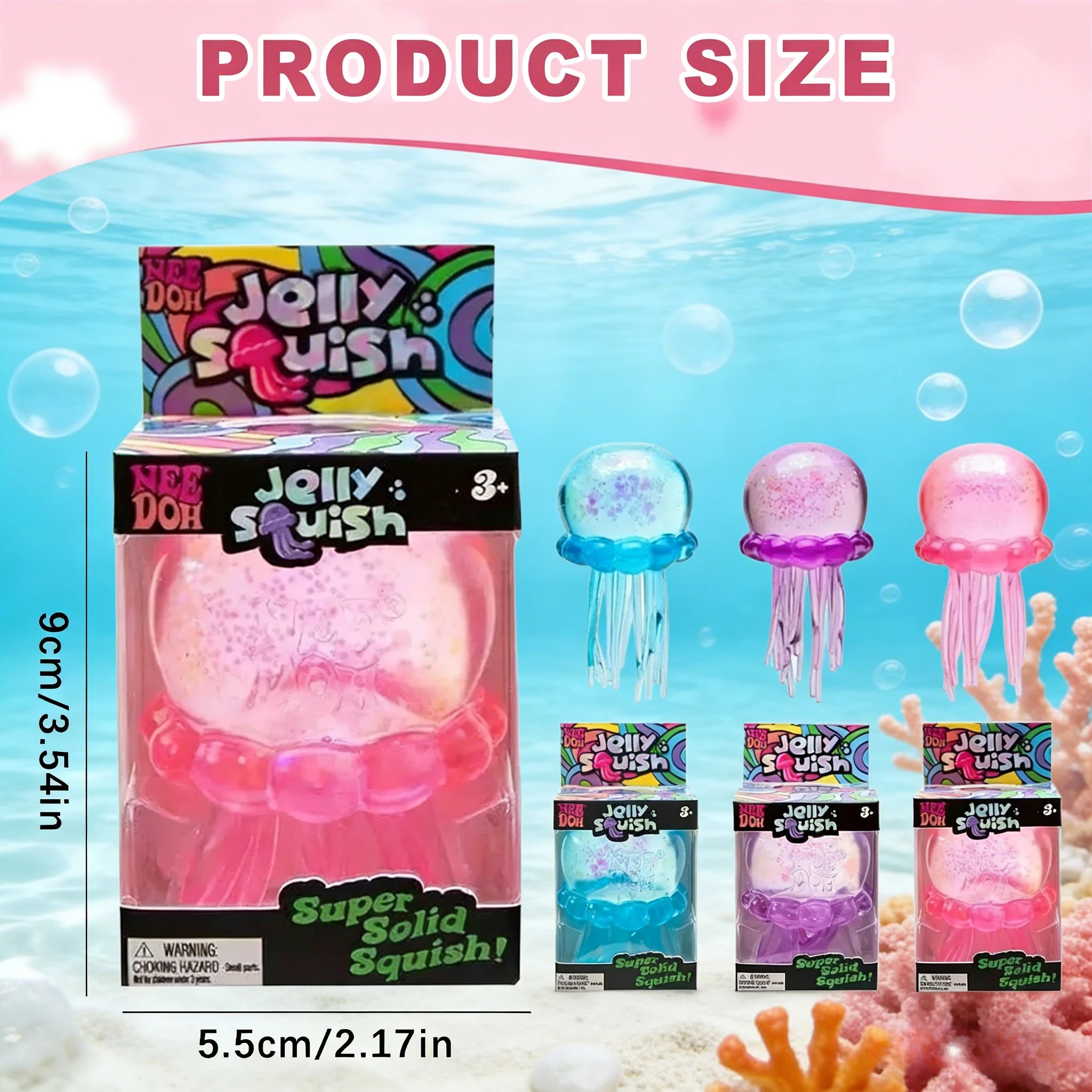 Needoh Jellyfish Squishy Fidget Toy